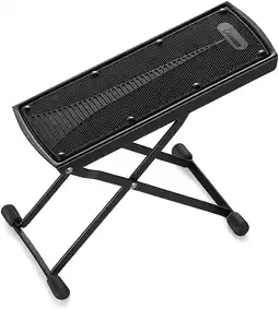 Walmart Donner Guitar Foot Stool Adjustable Guitar Leg Rest Step Footstool Black for Classical Guitar Player offer