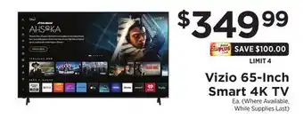 ShopRite 65-Inch Smart 4K TV offer