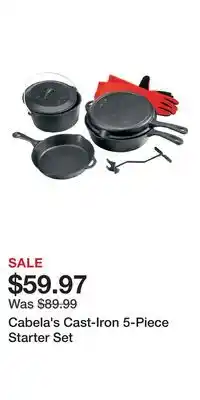 Cabela's Cabela's Cast-Iron 5-Piece Starter Set offer