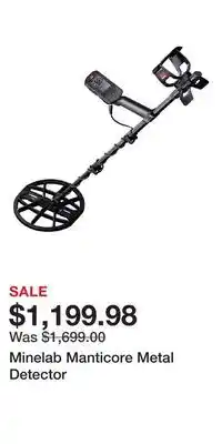 Cabela's Minelab Manticore Metal Detector offer