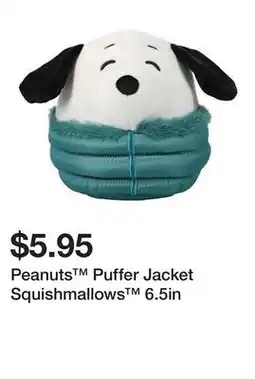 Five Below Peanuts Puffer Jacket Squishmallows 6.5in offer