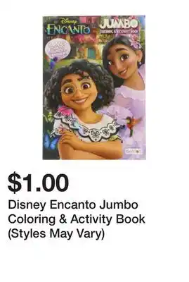 Five Below Disney Encanto Jumbo Coloring & Activity Book (Styles May Vary) offer