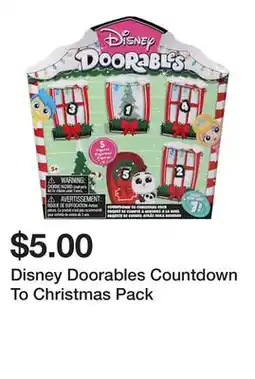 Five Below Disney Doorables Countdown To Christmas Pack offer