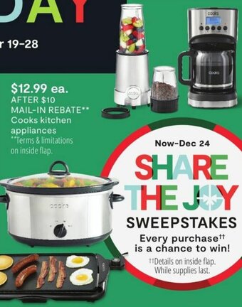 JC Penney Cooks Kitchen Appliances offer