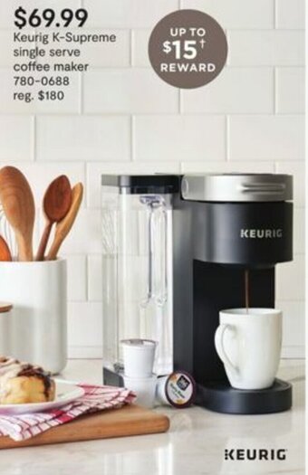 JC Penney Keurig K-Supreme Single Serve Coffee Maker offer