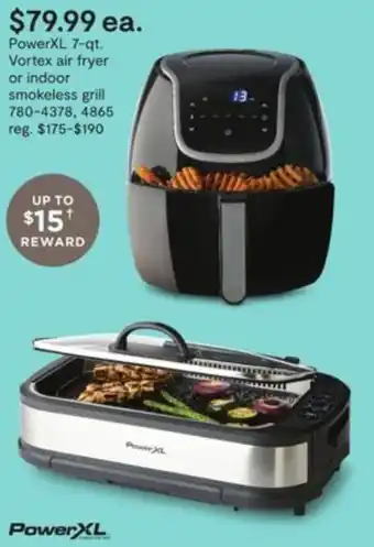 JC Penney PowerXL 7-Qt. Vortex Air Fryer Or Indoor Smokeless Grill offer