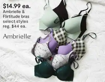 JC Penney Ambrielle & Flirtitude Bras offer