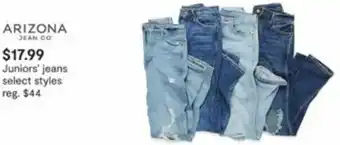 JC Penney Junior's Jeans offer
