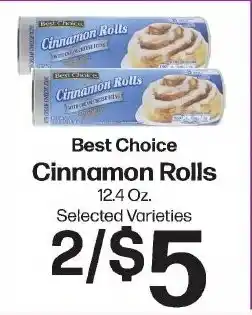 Hays Supermarket Best Choice Cinnamon Rolls offer