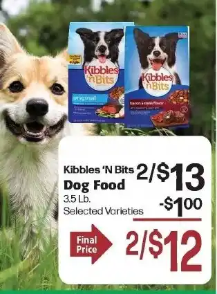 Hays Supermarket Kibbles 'N Bits Dog Food offer