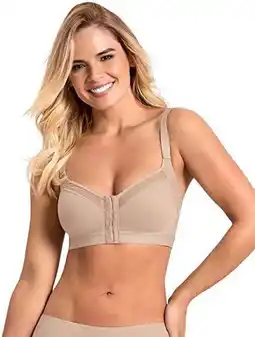 Walmart MLDRA Women's Bra No Underwire Front Closure Full Coverage Back Support Crossed Unpadded Wirefree offer