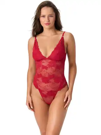 Walmart Adored by Adore Me Floral Lace Unlined Jolie Bodysuit, Sizes S-3X offer