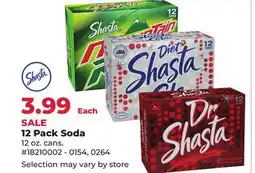 Runnings Shasta 12 Pack Soda offer