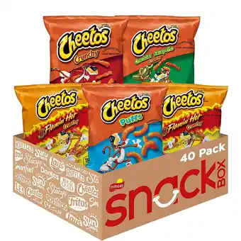 Walmart Cheetos Variety Pack Cheese Flavored Snack Chips, 1oz Bags, 40 Count Multipack offer