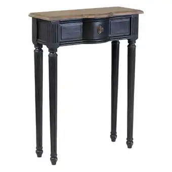 Walmart Josephine Black Solid Wood 1-Drawer Entryway Console Table by East at Main 24Wx10Dx31.5H offer