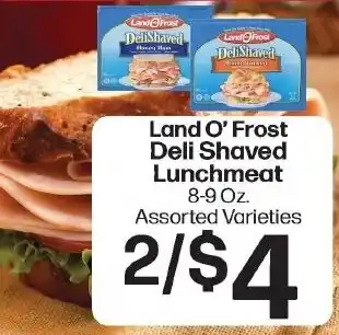 Hays Supermarket Land O' Frost Deli Shaved Lunchmeat offer