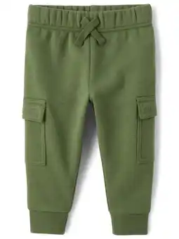 Walmart The Children's Place Baby & Toddler Boys Fleece Cargo Jogger Pant, Sizes 6M-5T offer