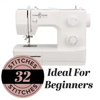 Walmart EverSewn Jasmine 32 Stitch Mechanical Sewing and Quilting Machine with 16 Accessories Included offer