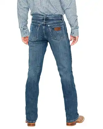 Walmart Wrangler Men's Retro Layton Medium Wash Low Rise Slim Bootcut Jeans - WLT77LY 38W x 36L US offer