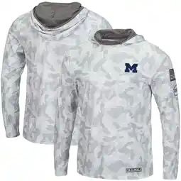 Walmart Men's Colosseum Arctic Camo Michigan Wolverines OHT Military Appreciation Long Sleeve Hoodie Top offer