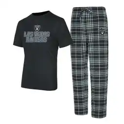 Walmart Men's Concepts Sport Black/Gray Las Vegas Raiders Vector T-Shirt & Flannel Pants Sleep Set offer