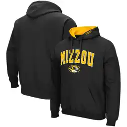 Walmart Men's Colosseum Black Missouri Tigers Arch & Logo 3.0 Pullover Hoodie offer