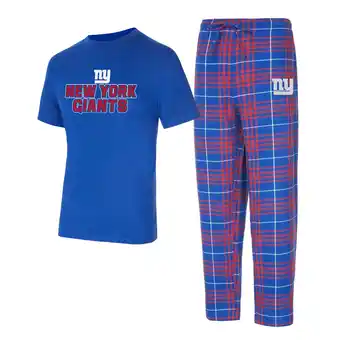 Walmart Men's Concepts Sport Royal/Red New York Giants Vector T-Shirt & Flannel Pants Sleep Set offer