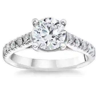 Walmart Pompeii 1 3/4 Ct Diamond Engagement Ring Lab Grown 14k White Gold (FG,VS1-VS2) offer