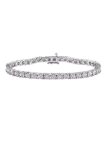 Walmart 1/4 Carat (Ctw) Diamond Tennis Bracelet in Sterling Silver offer