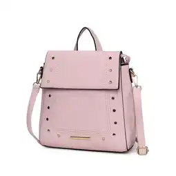 Walmart MKF Collection Elke Women’s Vegan Leather Backpack Bag Convertible Crossbody Bag by Mia K - Pink offer