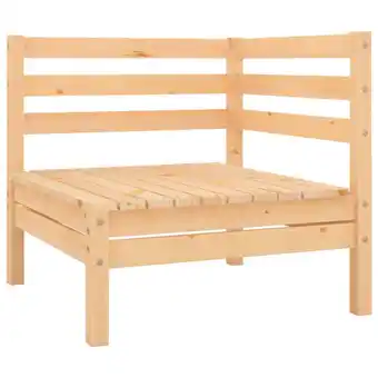 Walmart vidaXL Patio Corner Sofa Solid Wood Pine offer