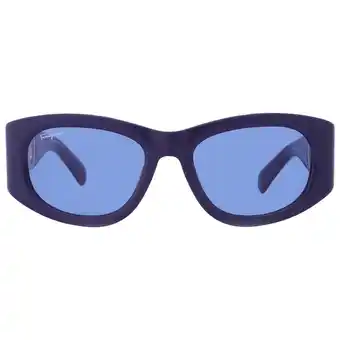 Walmart Salvatore Ferragamo SF1082S 414 Women's Blue Acetate Sunglasses offer