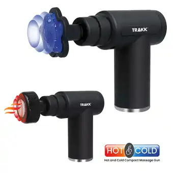 Walmart TRAKK Compact Hot & Cold Massage Gun- Multiple Modes and Speeds-6 Heads offer