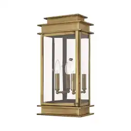 Walmart Livex Lighting - Princeton - 2 Light Outdoor Wall Lantern in Traditional Style offer