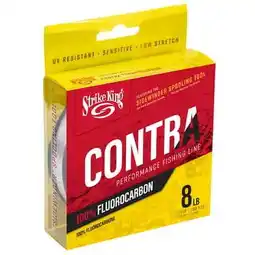 Walmart Strike King Contra Fluorocarbon Fishing Line 8lb. Clear offer