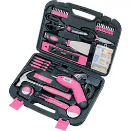 Walmart Apollo Tools DT0773N1 135-Piece Household Tool Set including 3.6v Cordless Screwdriver, Pink offer