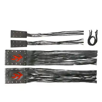 Walmart Motorcycle PU Leather Handlebar Brake Clutch Lever Tassels Fringe Cover Decors offer