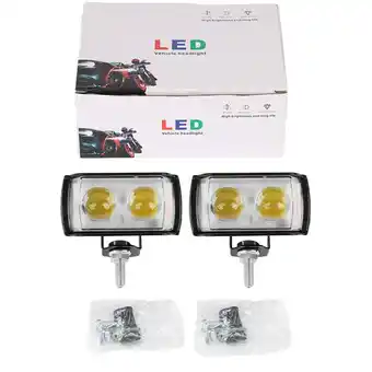 Walmart Lierteer 2pcs Driving LED Fog Work Light Light White Amber Spotlight for ATV SUV UTV LED offer