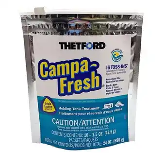 Walmart 96698 Ocean Breeze Campa Fresh Toss-Ins Holding Tank Treatment - 16 Count offer