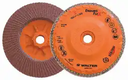 Walmart Walter 06B456 Enduro Flex Flap Disc 4-1/2 x 5/8-11 Threaded Arbor 60Grit offer