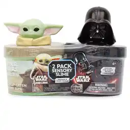 Walmart STAR WARS 2-Pack Sensory Slime, Grogu & Darth Vader offer