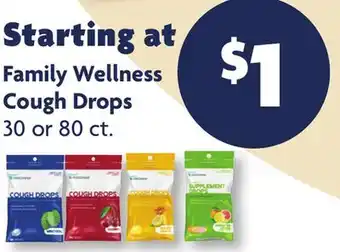 Family Dollar Family Wellness Cough Drops offer