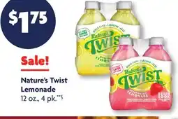 Family Dollar Nature's Twist Lemonade offer