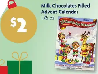 Family Dollar Milk Chocolates Filled Advent Calendar offer