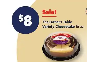 Family Dollar The Father's Table Variety Cheesecake offer