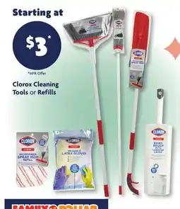 Family Dollar Clorox Cleaning Tools or Refills offer