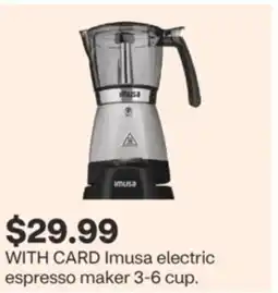 CVS Imusa electric espresso maker 3-6 cup offer