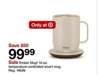 Target Ember Mug² 14-oz. temperature-controlled smart mug offer