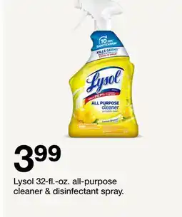 Target Lysol 32-fl.-oz. all-purpose cleaner & disinfectant spray offer