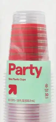 Target 30-ct. 18-oz. disposable clear cups offer